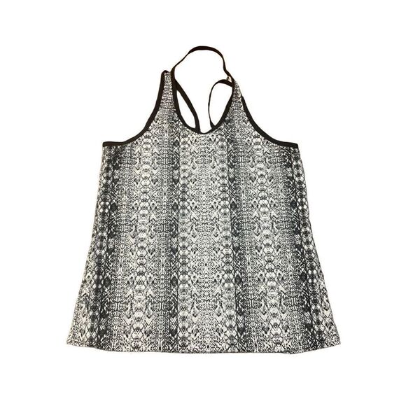 Athleta halter razor back snakeskin print athletic tank size small - Picture 1 of 7
